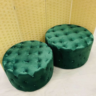 ΣΚΑΜΠΩ ΚΑΠΙΤΟΝΕ VELVET S/2 80*80*43CM DARK GREEN