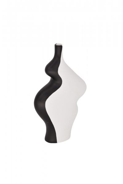 ΒΑΖΟ DALI 21*8*35.5CM BLACK/WHITE