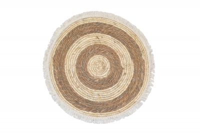 ΧΑΛΑΚΙ CORN LEAF D.60CM ΜΕ ΚΡΟΣΣΙΑ WHITE/NATURAL