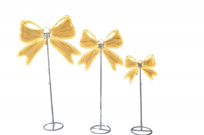 SET/3 ΦΩΤΙΖΟΜΕΝΟΙ ΦΙΟΓΚΟΙ 57*158/85*183/114*206CM WARM WHITE