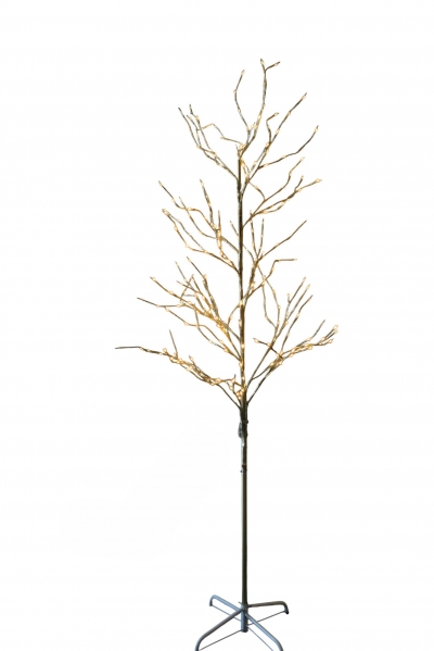 microled tree 210cm 2400led champagne/silver steady warm white ip44