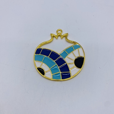ΜΕΤΑΛΛΙΚΟ ΡΟΔΙ/ΜΑΤΙΑ ΚΥΒΙΣΤΙΚΟ 44*50.5mm ΜΠΛΕ 1 ΤΕΜΑΧΙΟ