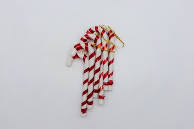 πακετο s/6 lollipops(γλειφιτζουρια) 13cm λευκο/κοκκινο