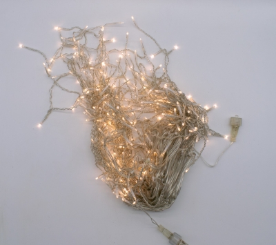 ΛΑΜΠΑΚΙΑ 288 LED ΒΡΟΧΗ IP44(ΕΠΕΚΤΑΣΗx3)/600x60CM/ΔΙΑΦΑΝΟ ΚΑΛΩΔΙΟ/WARM WHITE