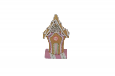 rainbow biscuit house 18*8*25cm sugar pink