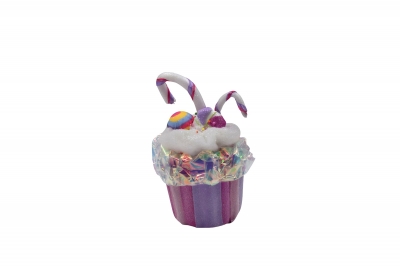 rainbow candy cupcake 13*26cm frosty lilac