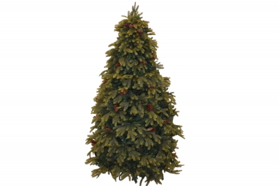 χρ.δεντρο 210cm red berries green pe/pvc