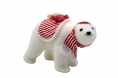 candy bear 22*11*17cm  / red/white