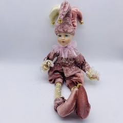 music elf 45cm dusty pink/gold