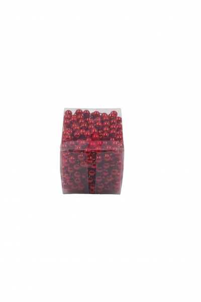 γιρλαντα χαντρες 8mm 5m red