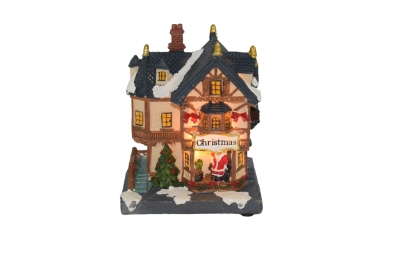 χρ.παρασταση mini greetings 11*7*12cm κινηση/φωτακια/μουσικη