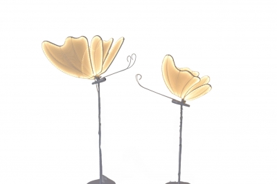 SET/2 MINI ΦΩΤΙΖΟΜΕΝΕΣ ΠΕΤΑΛΟΥΔΕΣ 37/49*160CM WARM WHITE